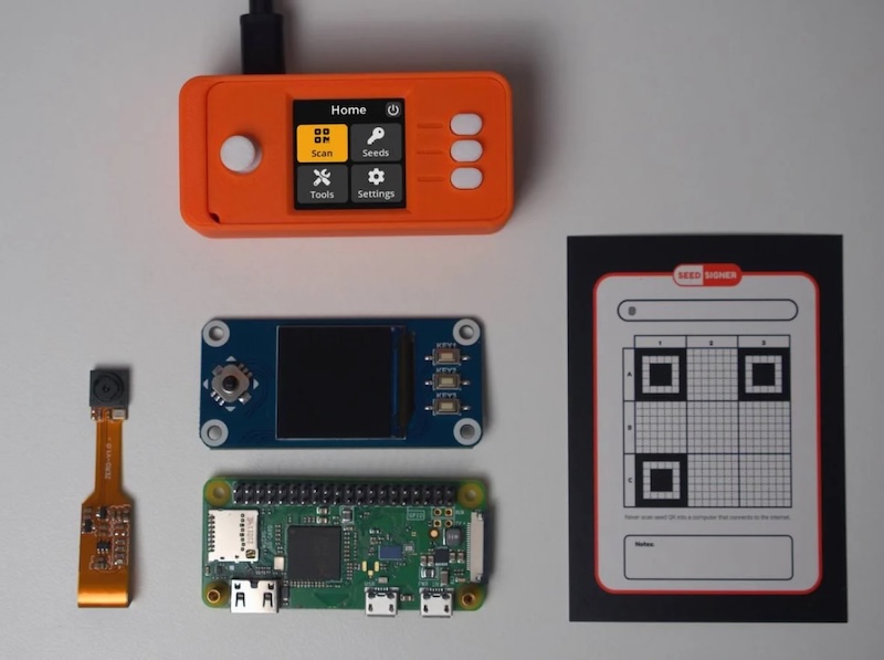 Seed Signer Device and Hand-drawn QR Code