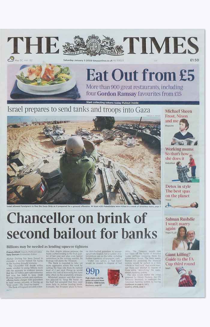 Chancellor on brink of second bailout for banks